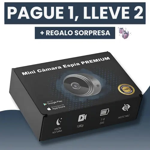 [PAGUE 1, LLEVE 2] VIGILANCIA360 - MINI CAMARA ESPÍA WI-FI